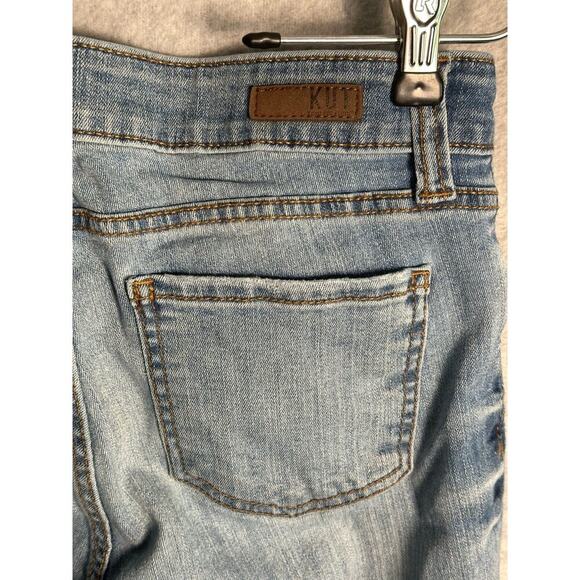 Kut from the Kloth | Size: 6 | Ankle Skinny Light Wash Jeans Raw Hem - Picture 11 of 12